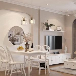 Nội thất tân cổ điển chị Hường Ocean Park - Hà Nội