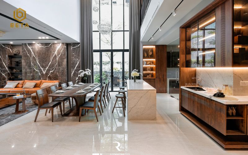 Thiết kế khu bếp và phòng ăn đúng nguyên lý phong thủy