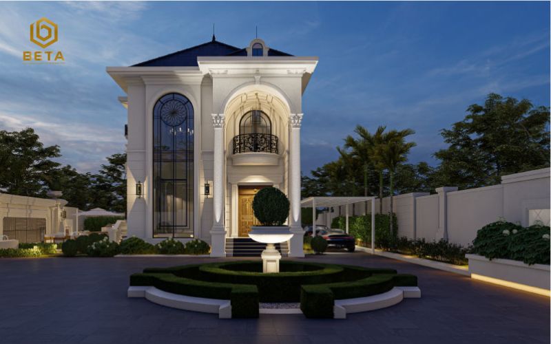 50+ Mẫu thiết kế biệt thự 2 tầng tân cổ điển đẹp, chuẩn Châu Âu