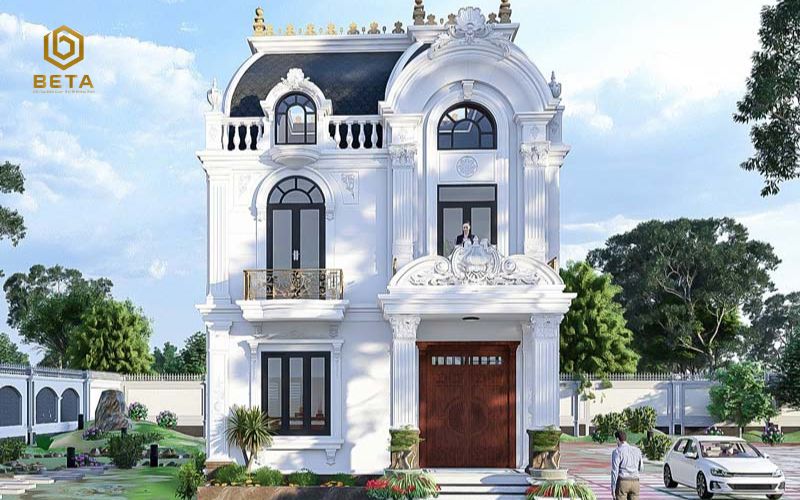 50+ Mẫu thiết kế biệt thự 2 tầng tân cổ điển đẹp, chuẩn Châu Âu