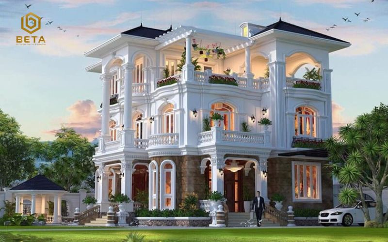 99+ Mẫu thiết kế biệt thự 3 tầng tân cổ điển đẹp, sang trọng năm 2026