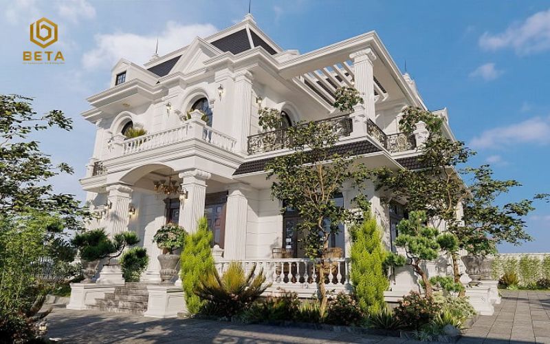 99+ Mẫu thiết kế biệt thự 3 tầng tân cổ điển đẹp, sang trọng năm 2026