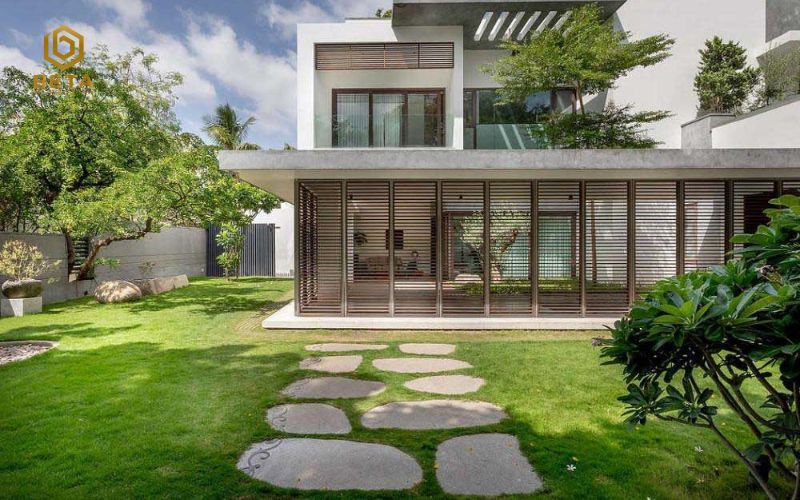 40+ Mẫu thiết kế biệt thự sân vườn có nội thất đẹp chuẩn xanh