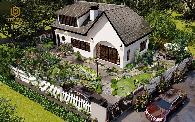 40+ Mẫu thiết kế biệt thự sân vườn có nội thất đẹp chuẩn xanh