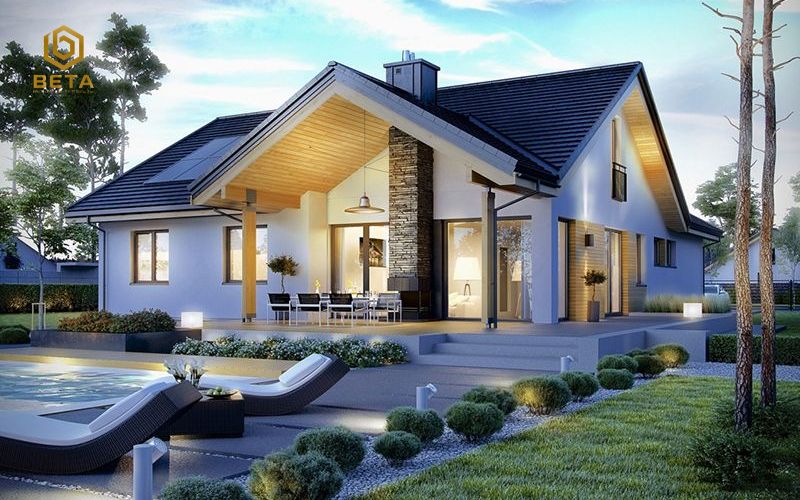 40+ Mẫu thiết kế biệt thự sân vườn có nội thất đẹp chuẩn xanh