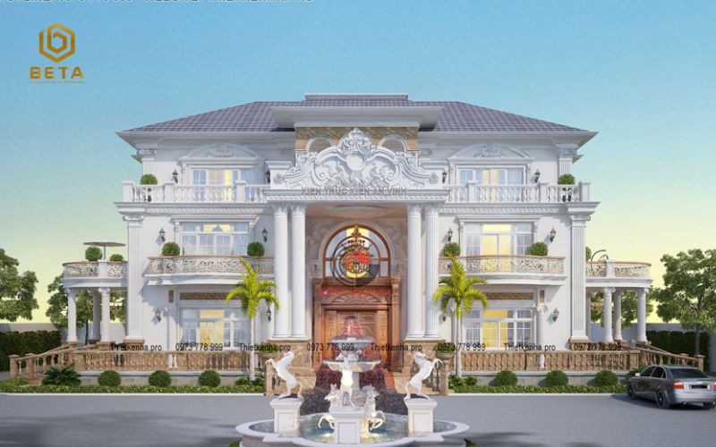 Gợi ý hơn 50 mẫu biệt thự tân cổ điển đẹp mê mẩn