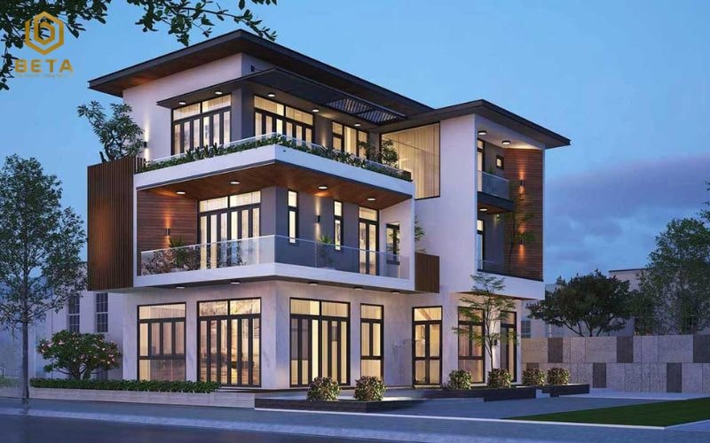 Biệt thự nhà vườn 150m2 phong cách Địa Trung Hải