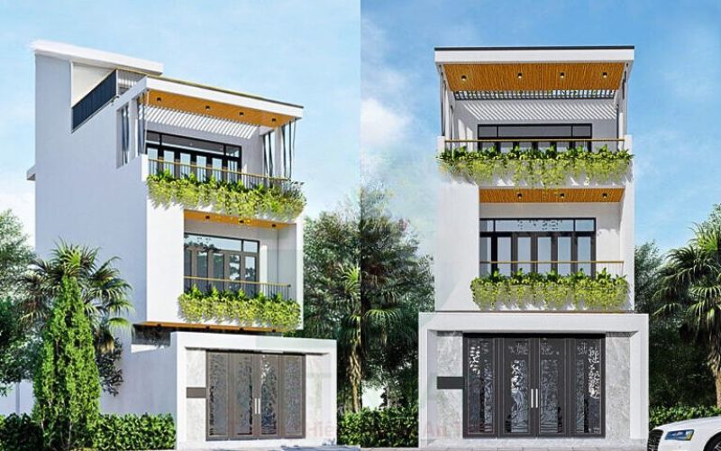 Mẫu thiết kế nhà phố 4x16m 3 tầng có tầng hầm