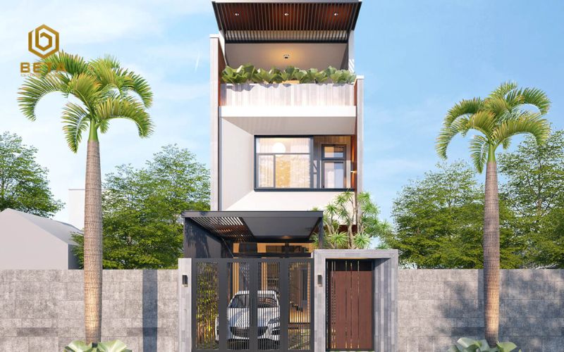 Mẫu thiết kế nhà phố 4x16m 3 tầng mái bằng