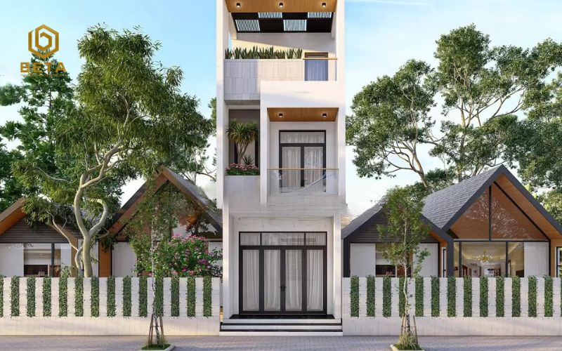 Mẫu thiết kế nhà phố 4x16m phong cách tối giản