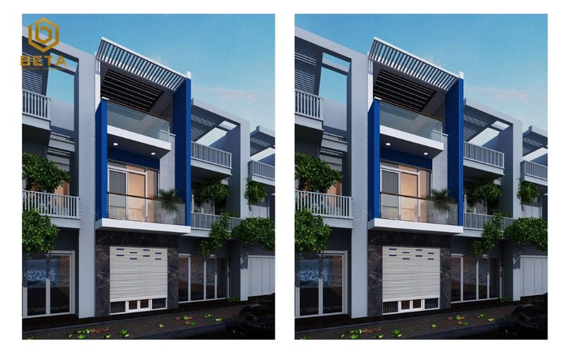 Nhà phố 4x18m 2 tầng hiện đại