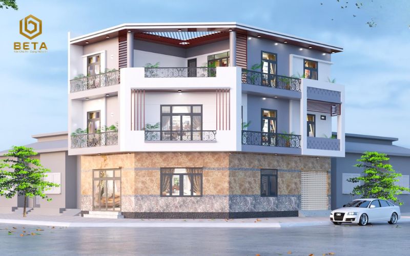 Top 50+ mẫu thiết kế nhà góc 2 mặt tiền kinh doanh thịnh hành