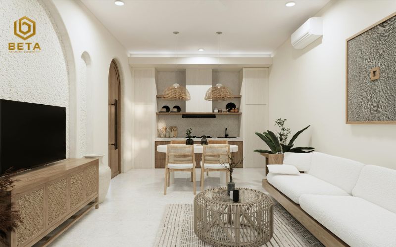 Mẫu thiết kế nội thất nhà vườn phong cách Glam Chic