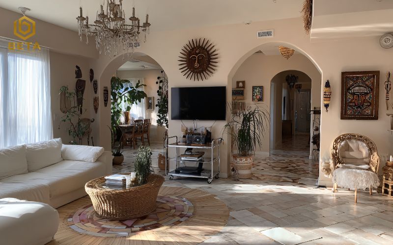 Mẫu thiết kế nội thất nhà vườn phong cách tân cổ điển