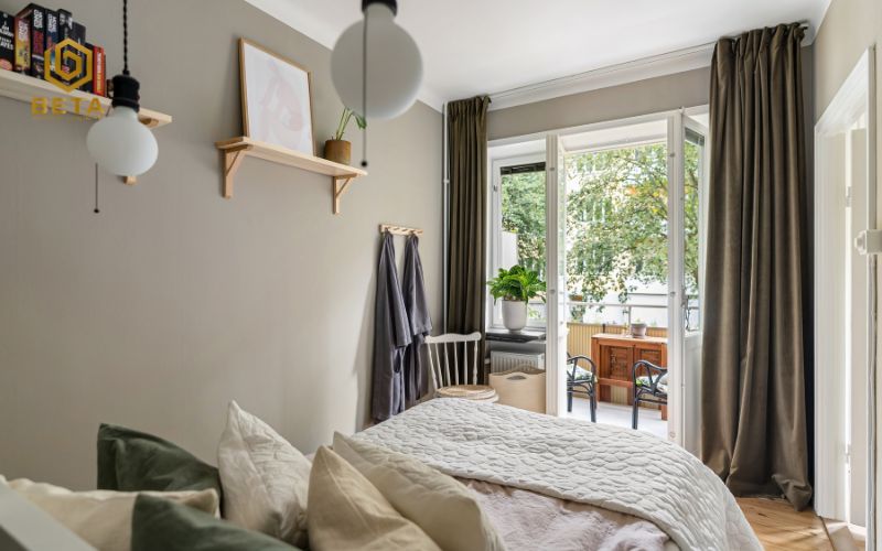 Phòng ngủ biệt thự phong cách tối giản tái cấu trúc