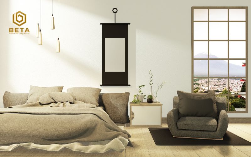 Phòng ngủ biệt thự phong cách hài hòa anh sáng thiên nhiên