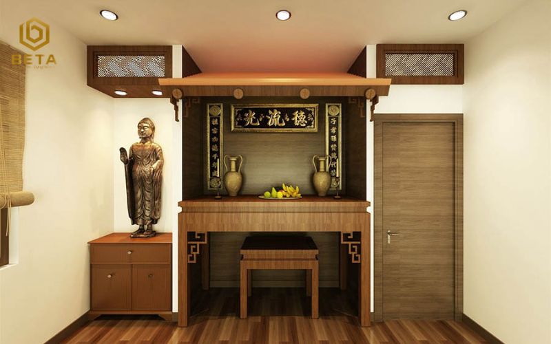 15+ mẫu thiết kế phòng thờ biệt thự sang trọng và chuẩn phong thủy