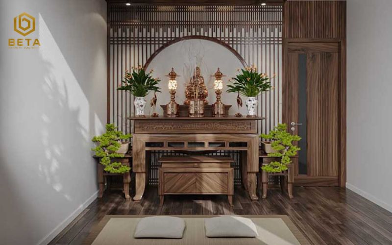 15+ mẫu thiết kế phòng thờ biệt thự sang trọng và chuẩn phong thủy